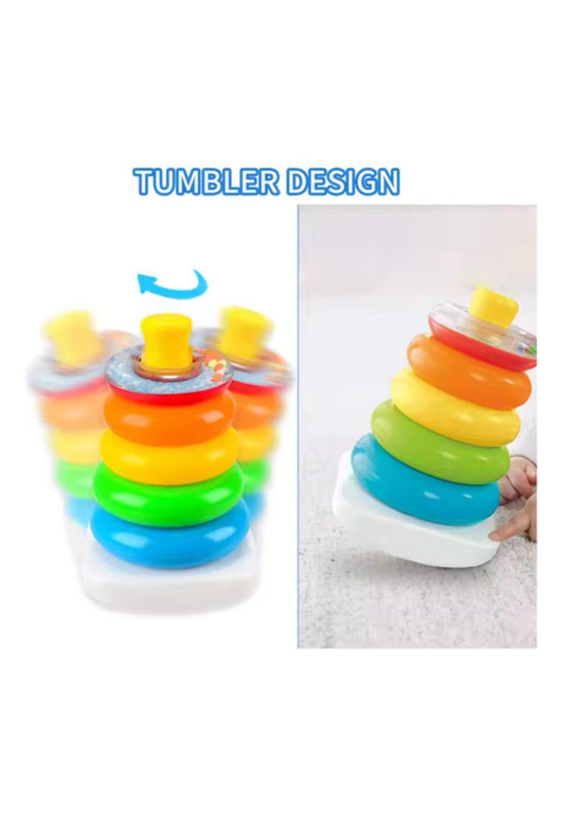 Juguete Para Bebes Torre Apilable Aros Didáctico Sensorial-5