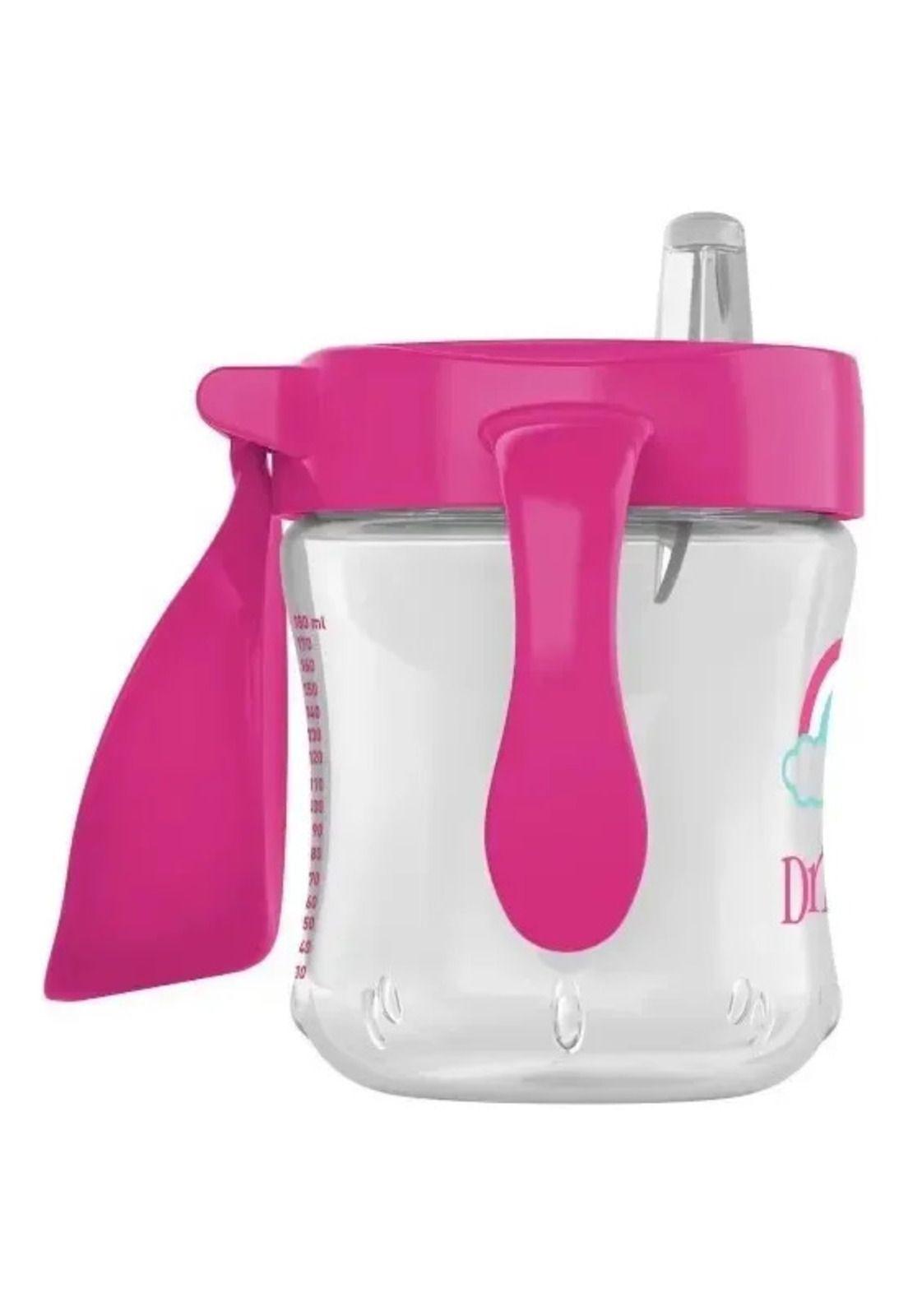 Vaso Antiderrame Dr. Brown´s 180 Ml 6+m Boquilla Blanda Rosa-2