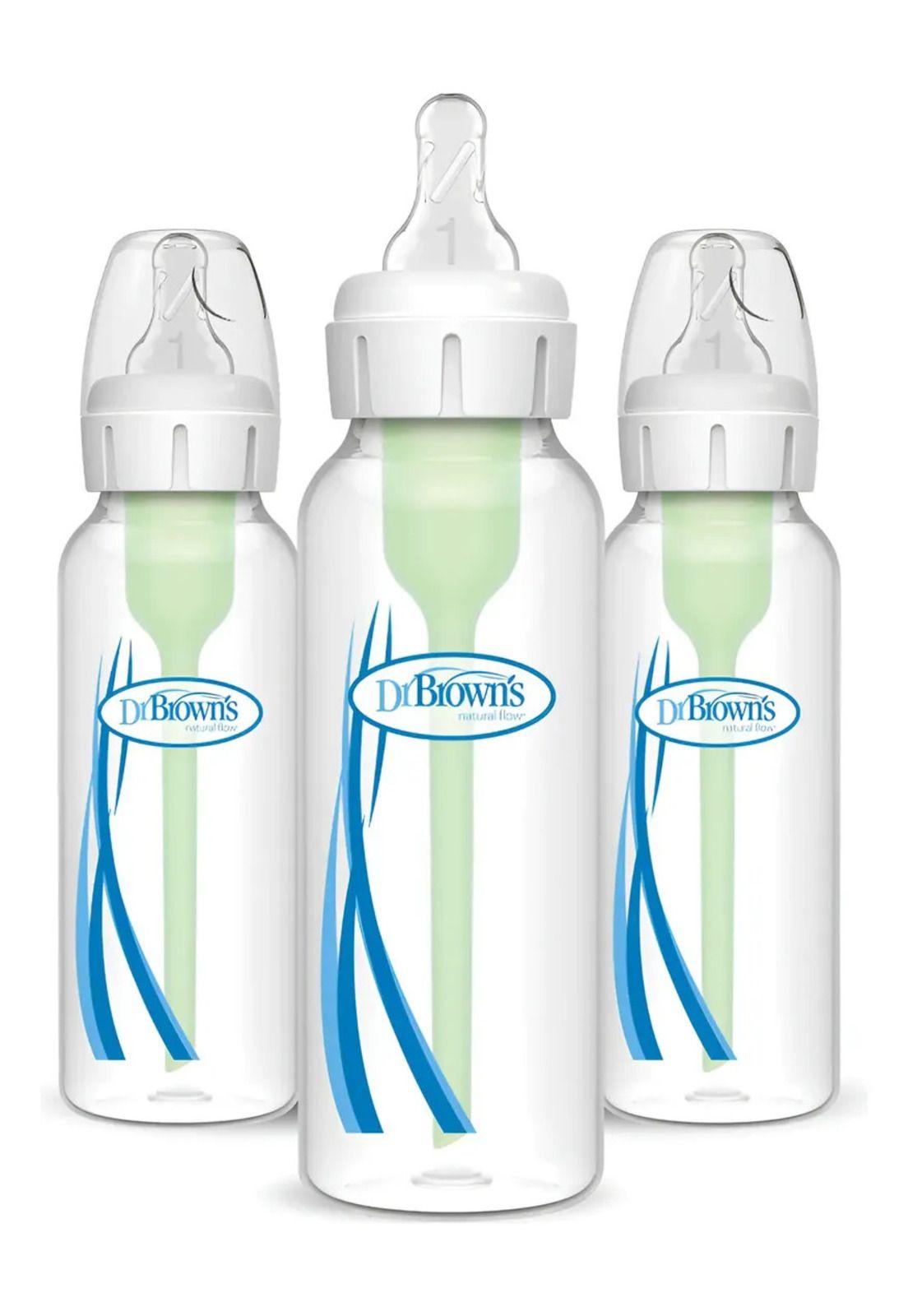 Pack 3 Mamaderas Boca Estándar Dr. Browns Options+ 250ml 0m+-3