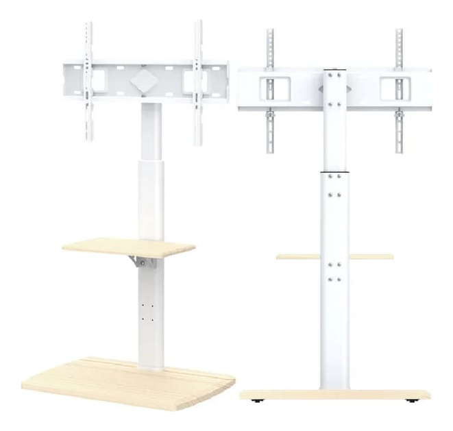 Soporte Tv Rack Movil Con Ruedas 32 A 70 Base Pedestal Metálico-4