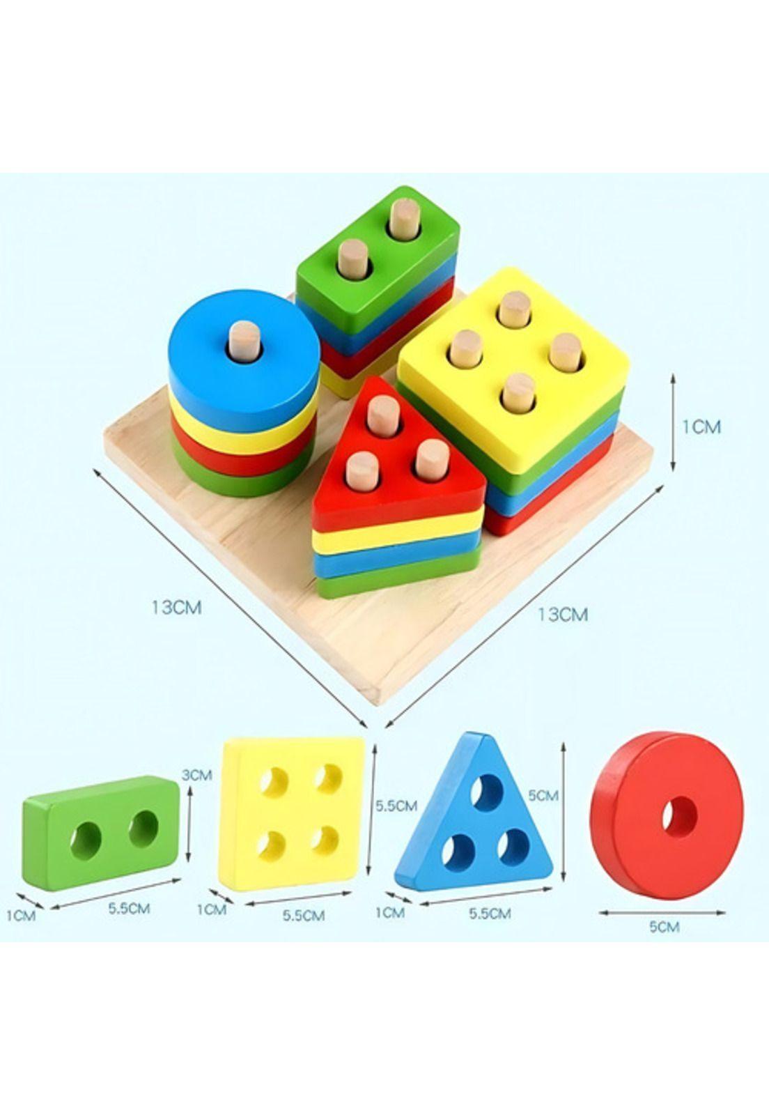 Juguete De Encaje Con Dificultad Didáctico Montessori-5