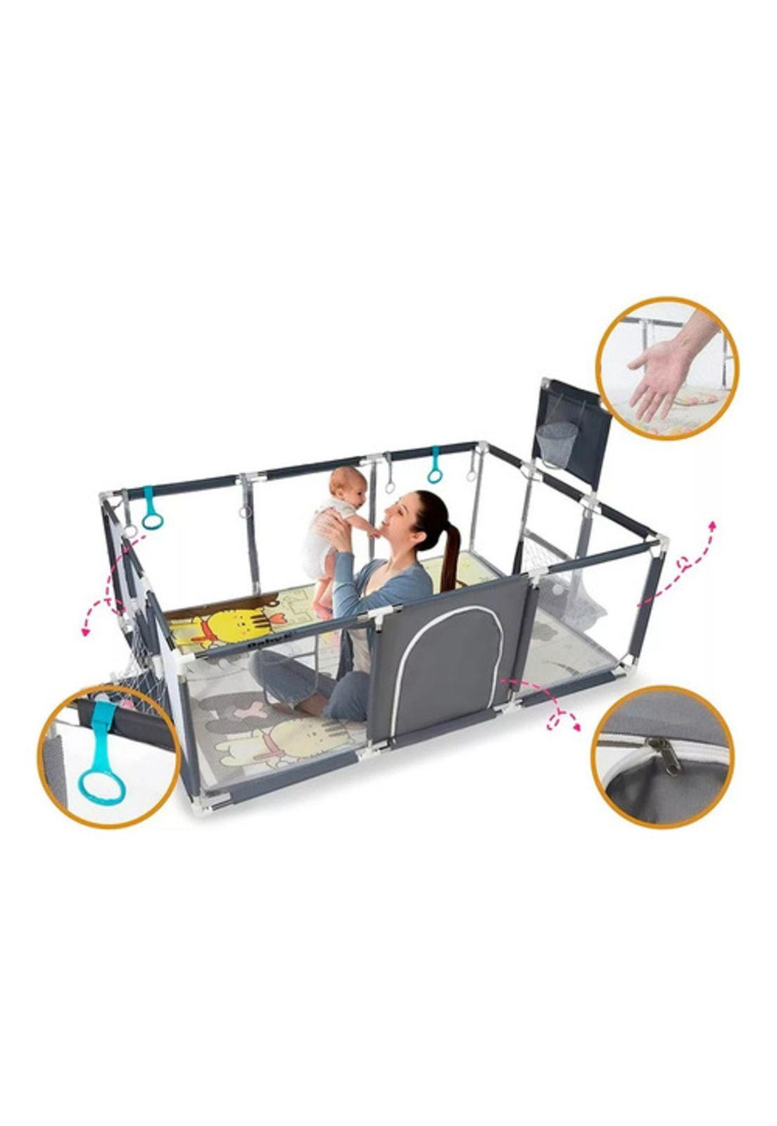 Corral Seguridad Bebes Con Aro Y Portería 180cm-1