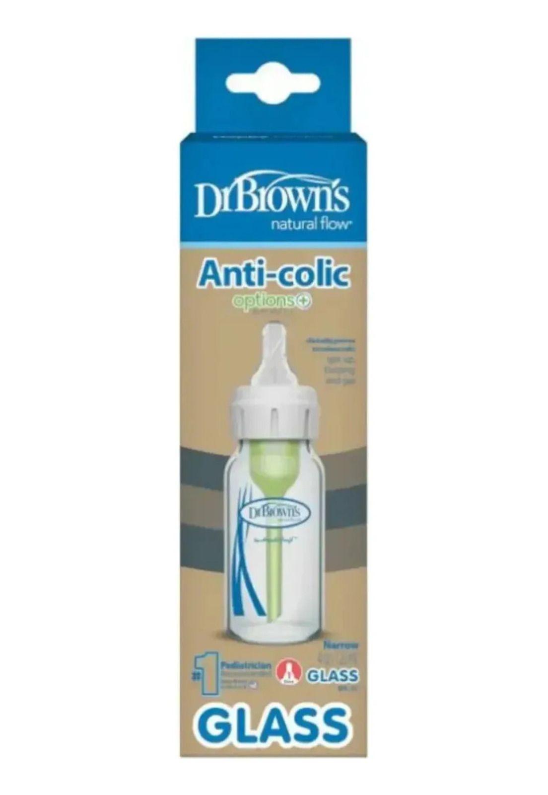 Mamadera Estandar Options+ Vidrio 120ml Dr. Brown´s-1