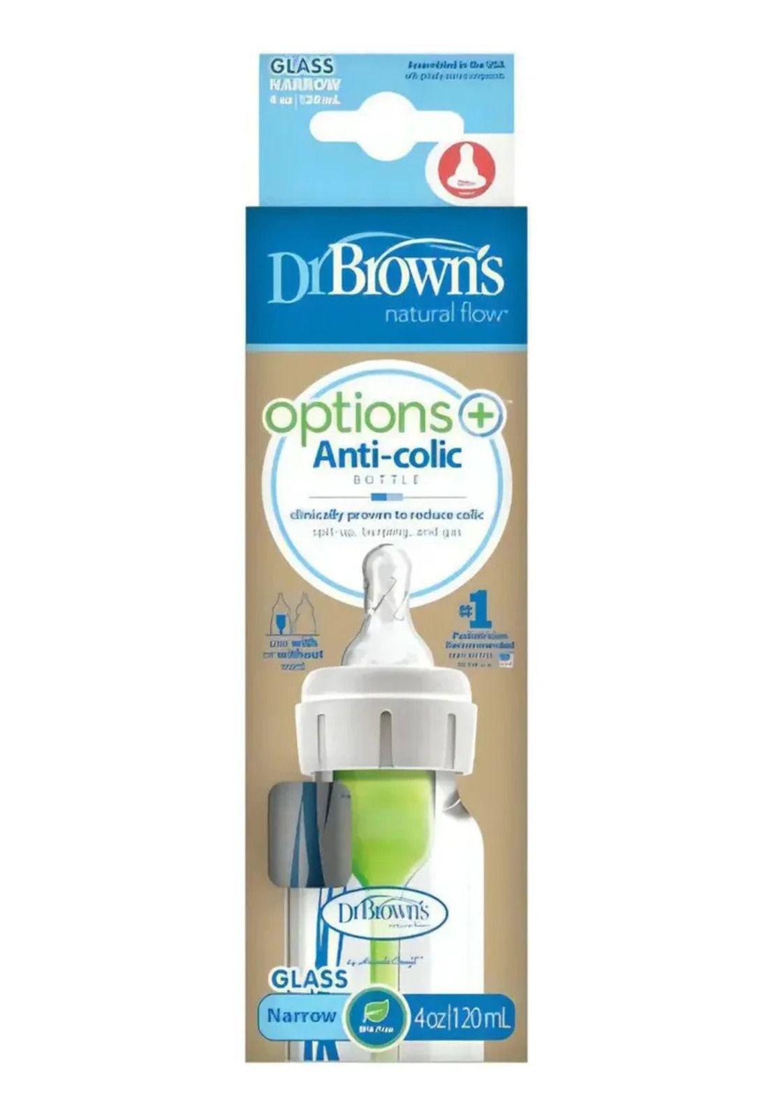 Mamadera Estandar Options+ Vidrio 120ml Dr. Brown´s-3