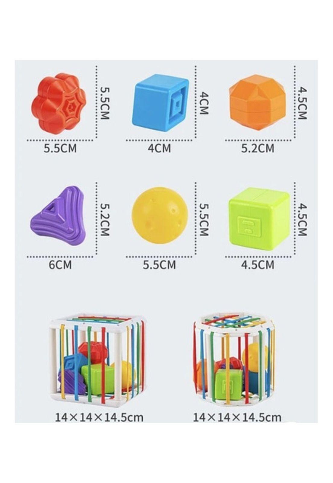 Juguete Interactivo Montessori Cubo Sensorial Didáctico-5