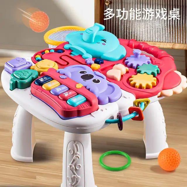 Mesa de juegos interactiva Musical 2 en 1 para niña-2