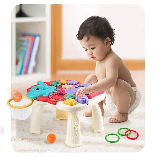 Mesa de juegos interactiva Musical 2 en 1 para niña-3