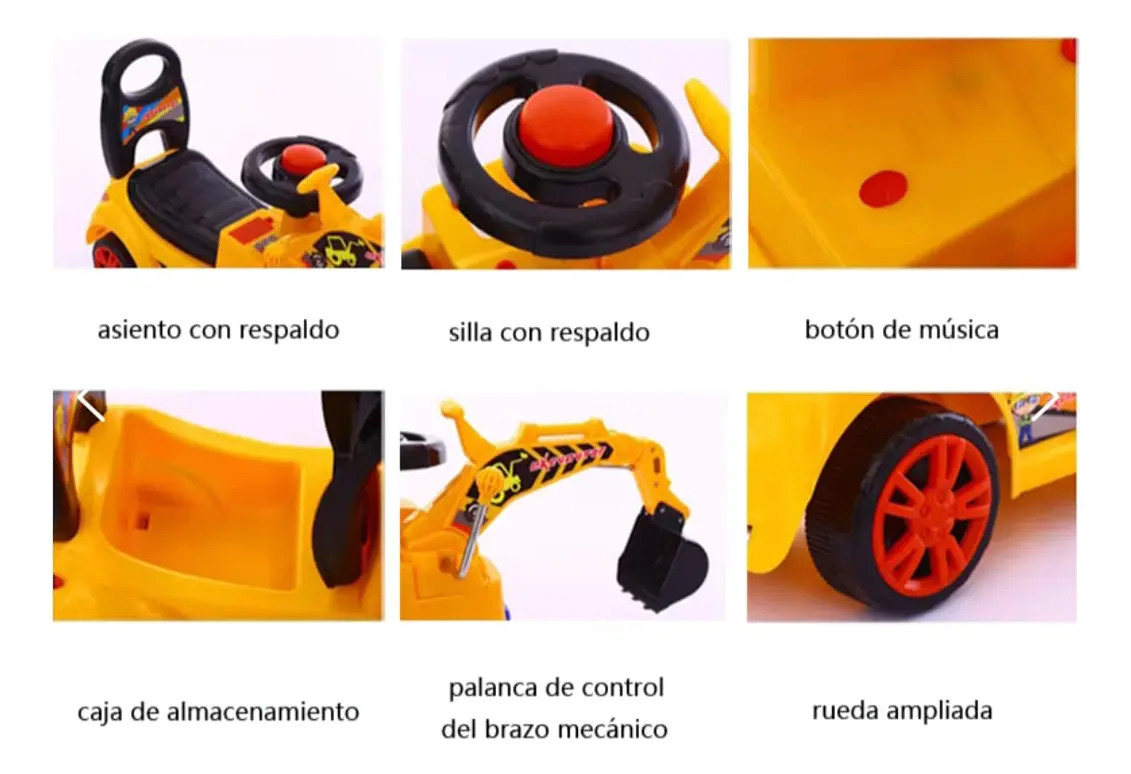 Corre Pasillo Excavadora Con Luz Y Sonido-2