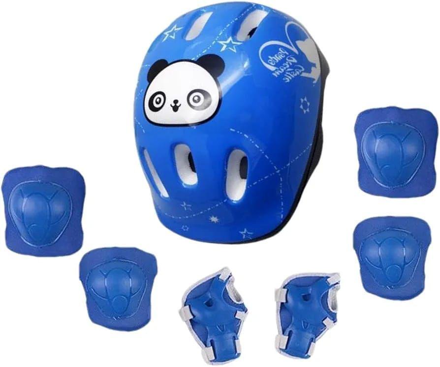 Patines Roller ajustables + Kit de protección niños con casco-6