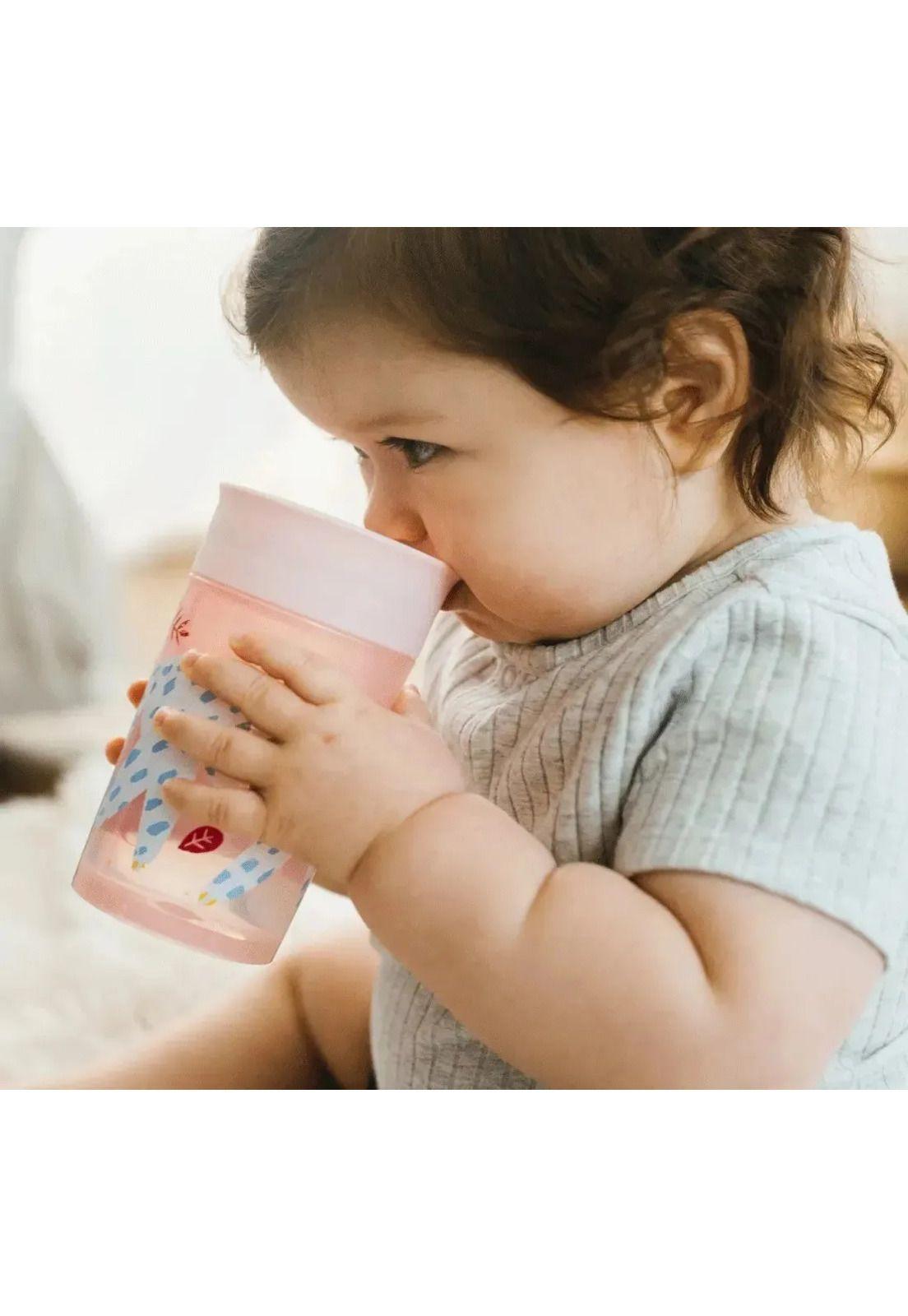 Vaso Bebe Antiderrame 360° 300ml Silicona 9m+ Dr Brown's-4