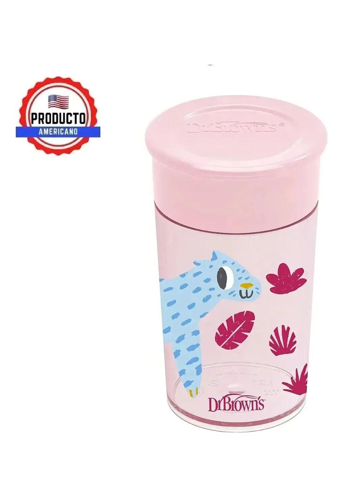 Vaso Bebe Antiderrame 360° 300ml Silicona 9m+ Dr Brown's-6