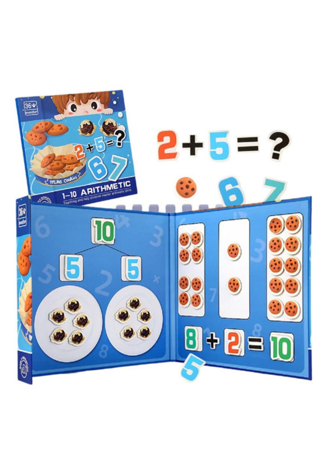Libro Didactico Juego Matemático Montessori Diseño Galletas-2
