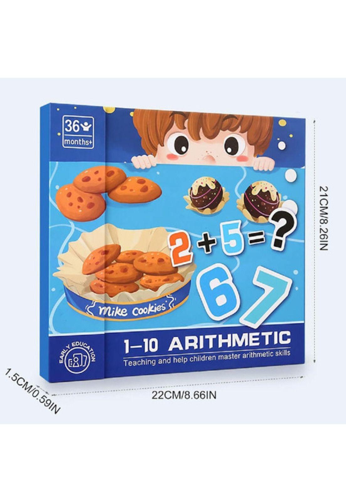 Libro Didactico Juego Matemático Montessori Diseño Galletas-3