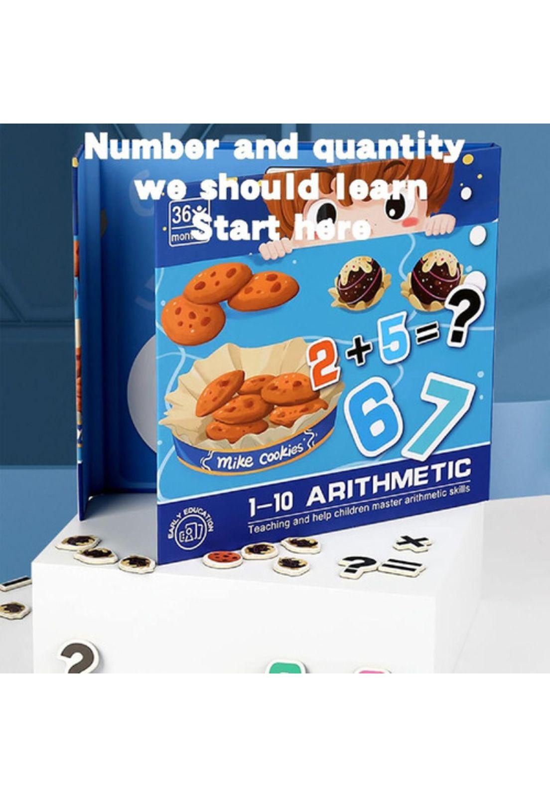 Libro Didactico Juego Matemático Montessori Diseño Galletas-5