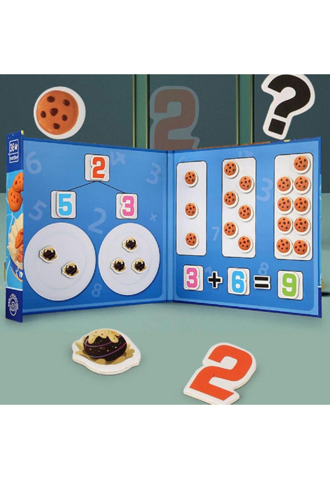 Libro Didactico Juego Matemático Montessori Diseño Galletas-6