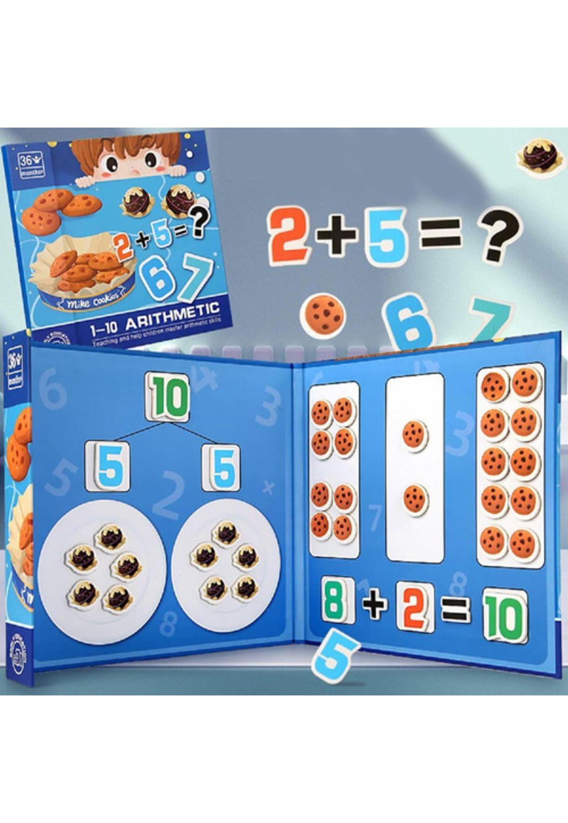 Libro Didactico Juego Matemático Montessori Diseño Galletas-7