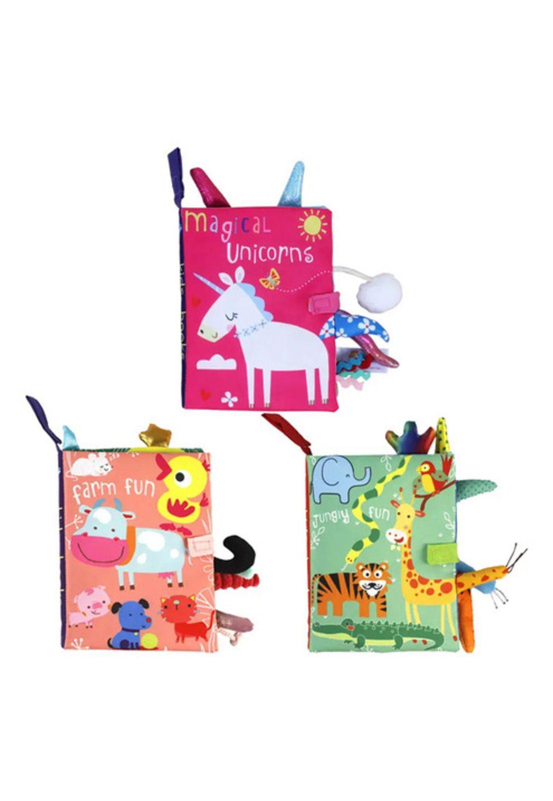Libro De Tela Sensorial Para Bebe Unicornio-5
