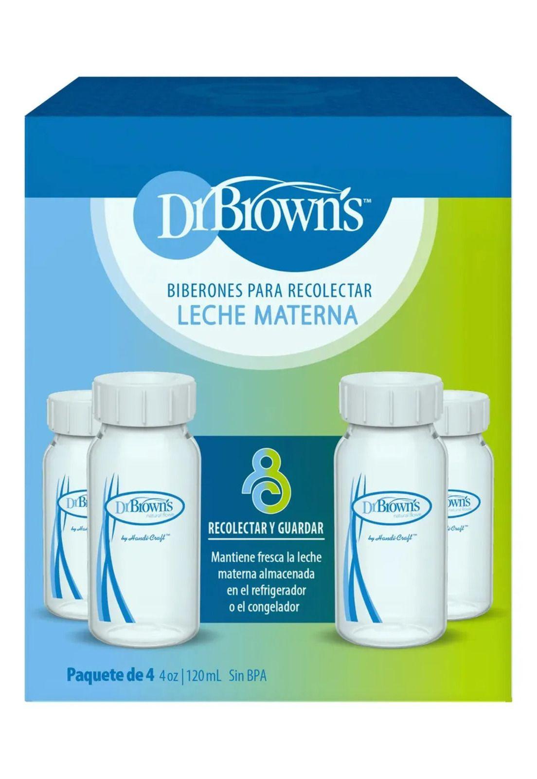 Botellas Recolectoras De Leche Estándar Dr Brown's 4un 120ml-0