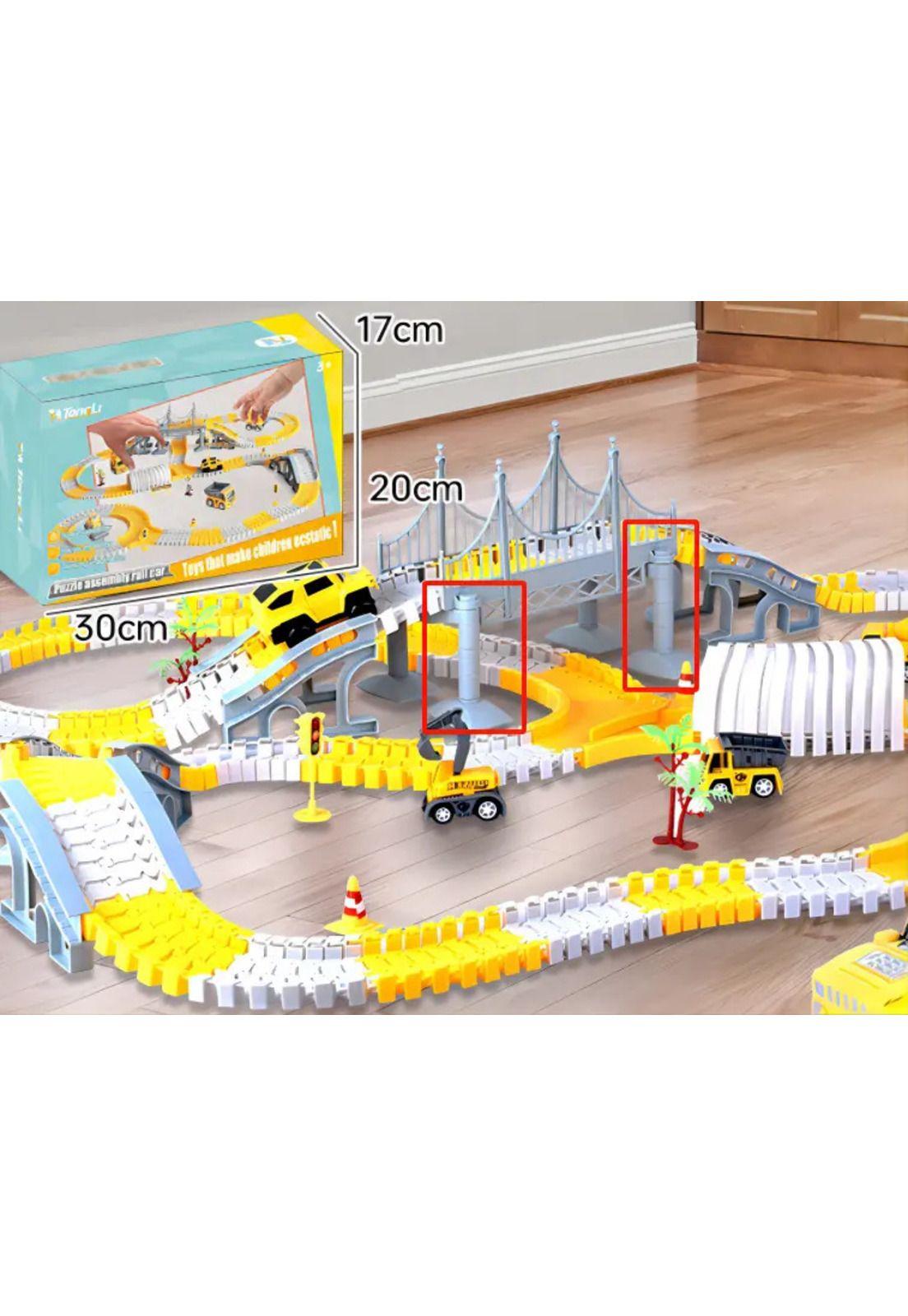 Juguete Pista De Auto Para Niño Bloque De Vehiculo Educativo-1