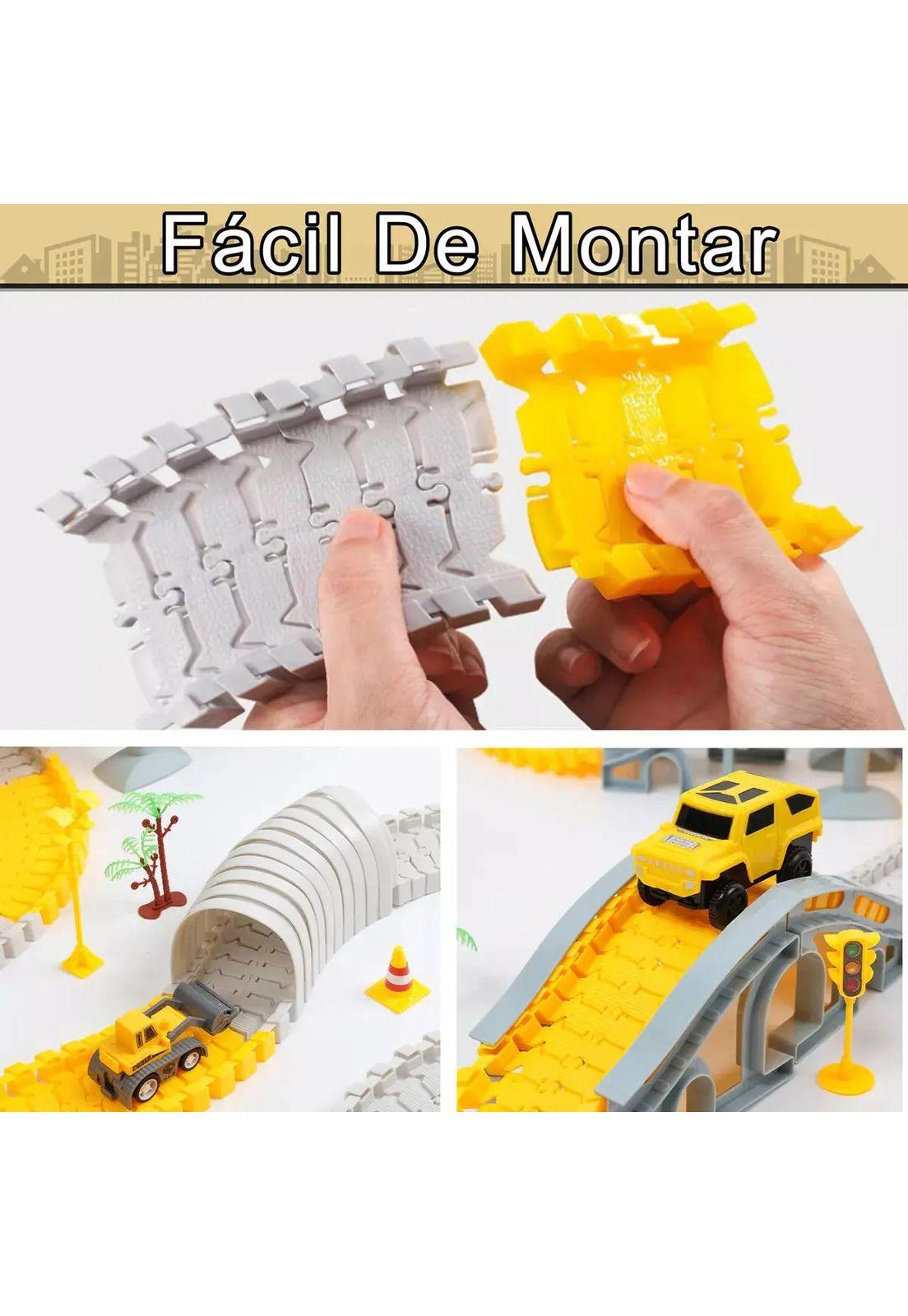 Juguete Pista De Auto Para Niño Bloque De Vehiculo Educativo-4