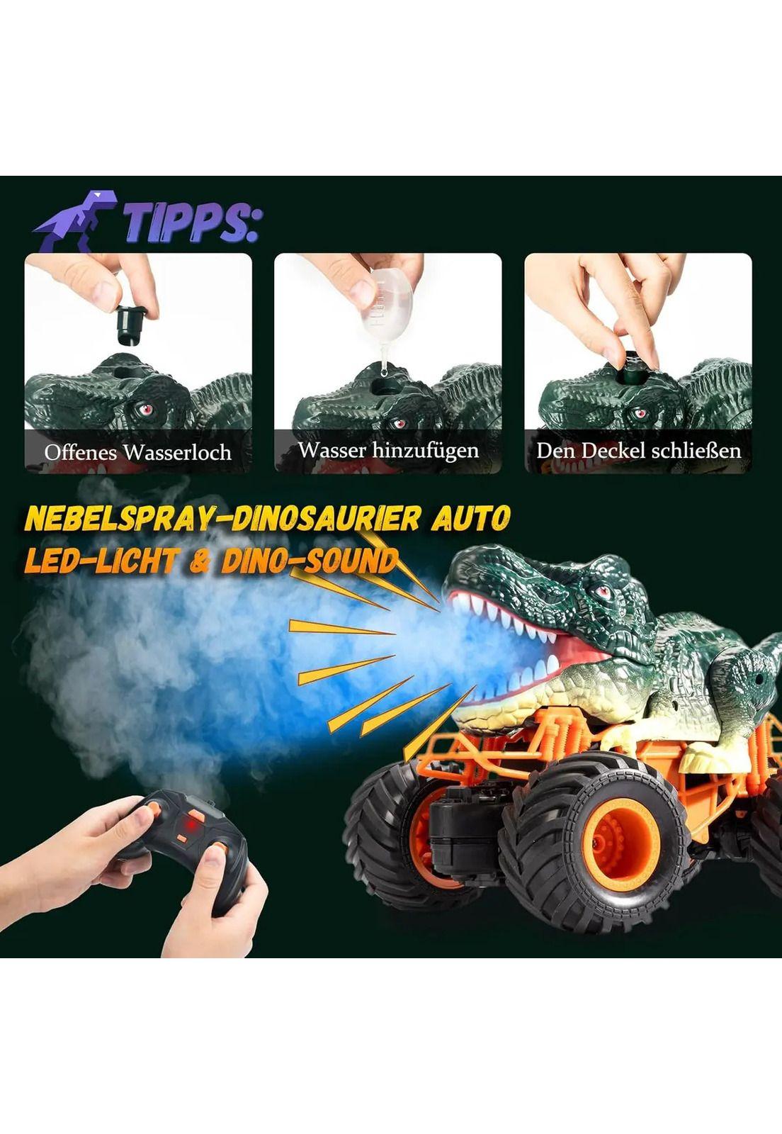 Dinosaurio Auto Control Remoto Recargable Carro Juguete Niño-5