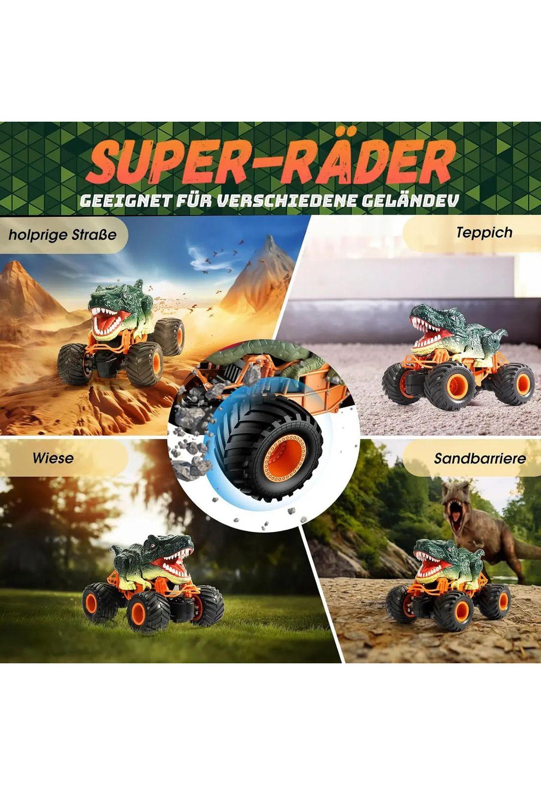 Dinosaurio Auto Control Remoto Recargable Carro Juguete Niño-6