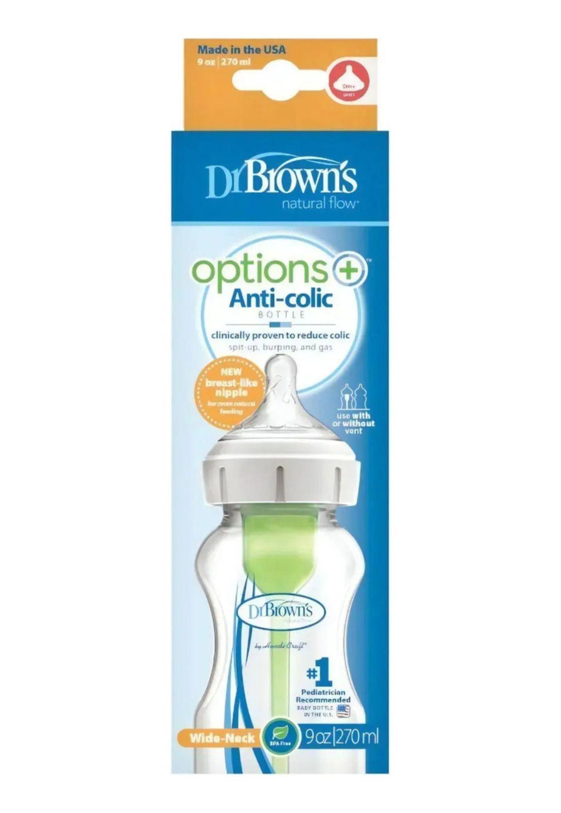 Mamadera Boca Ancha Dr. Browns Options+ 270 Ml-2