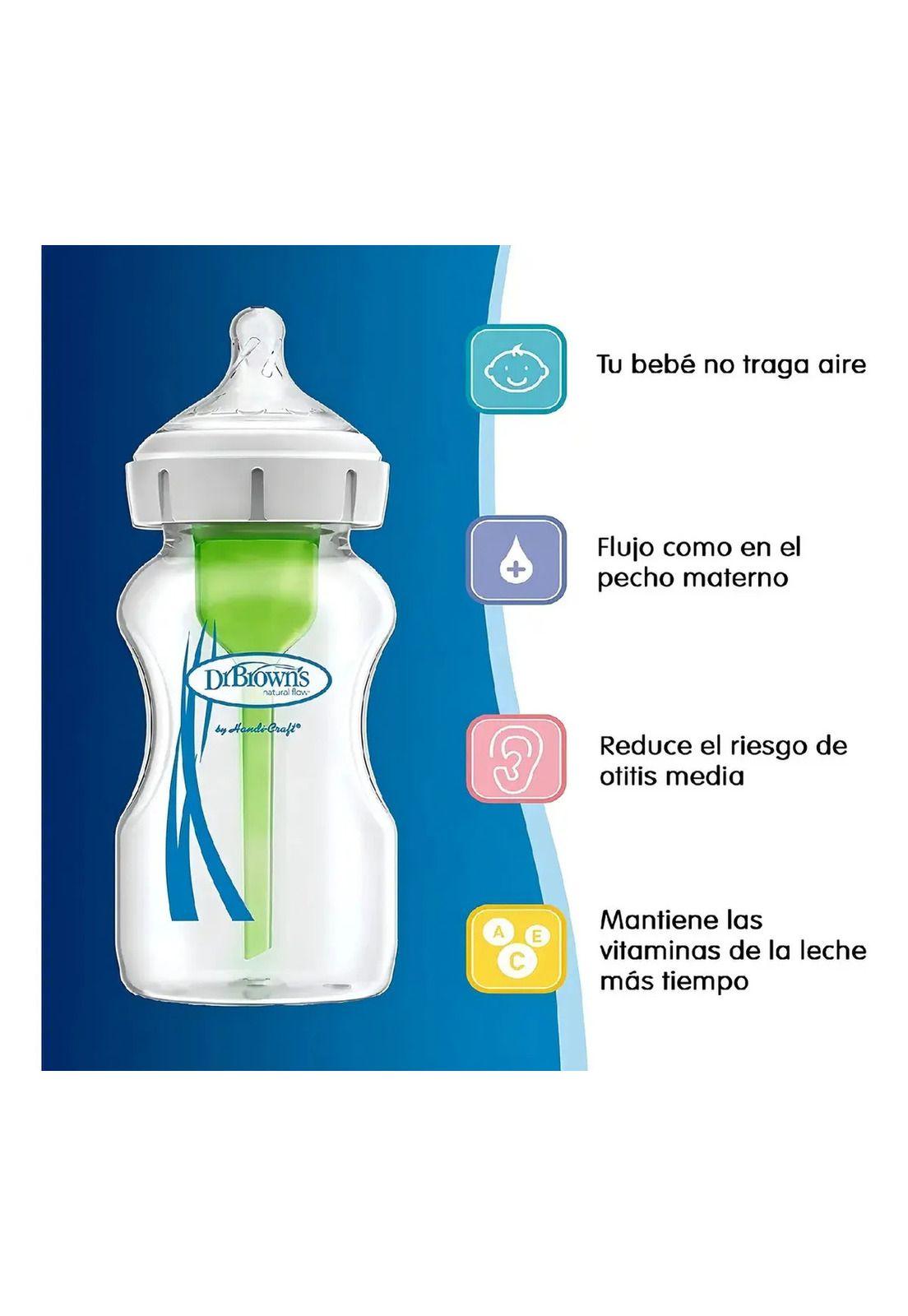 Mamadera Boca Ancha Dr. Browns Options+ 270 Ml-3