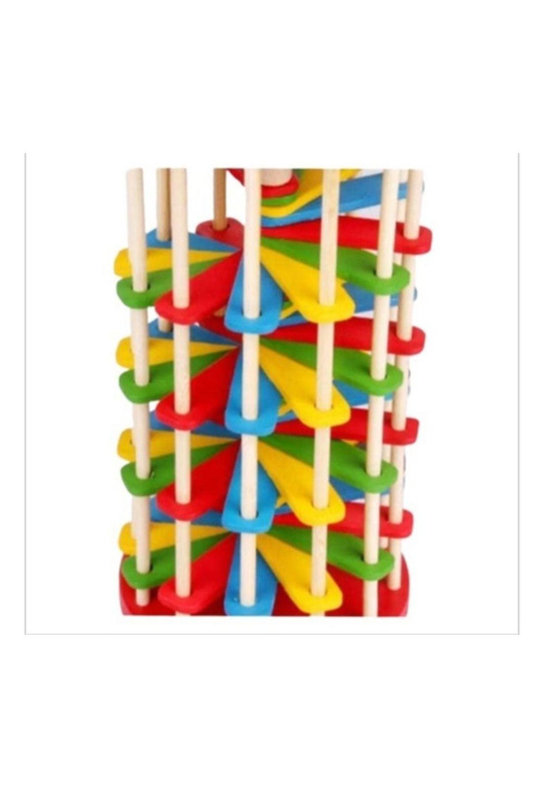 Torre De Madera Con Martillo Juego Para Niños-5