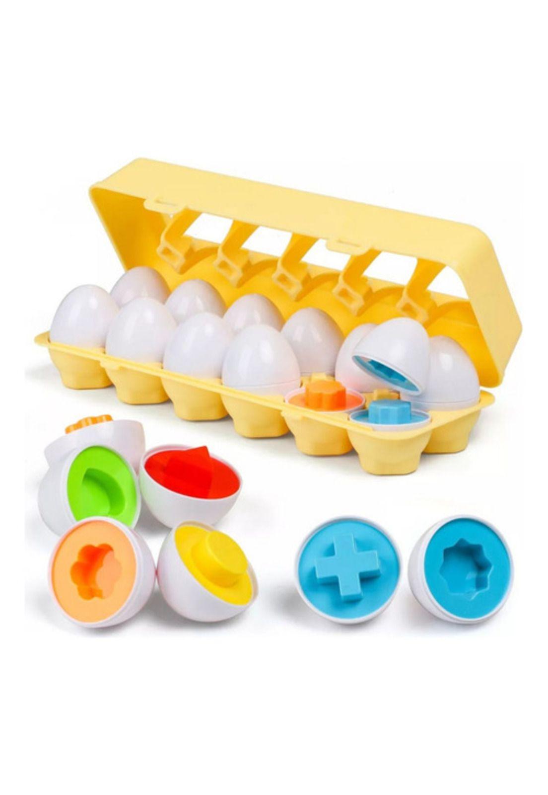 Juguete Para Niños Huevos Montessori Snap Colores Y Formas-3