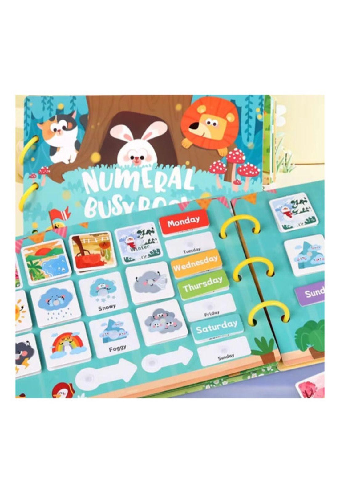 Libro Sensorial Didáctico Montessori Con Velcro Niños-1