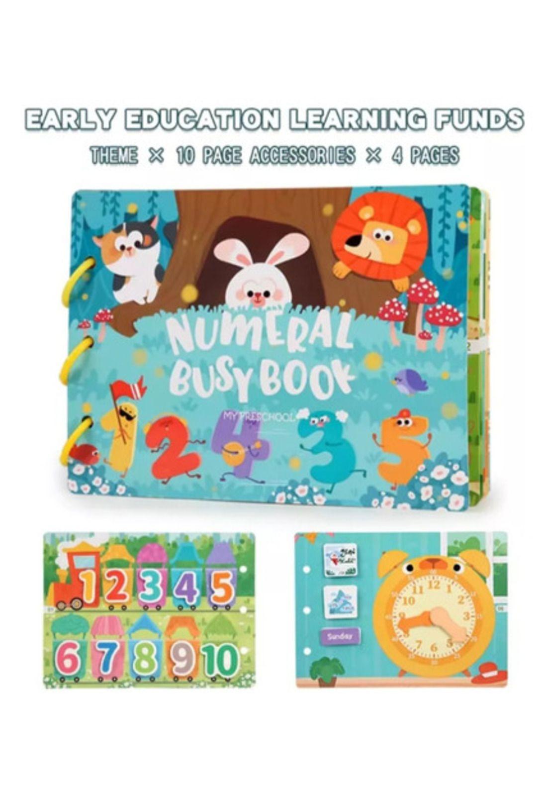 Libro Sensorial Didáctico Montessori Con Velcro Niños-2