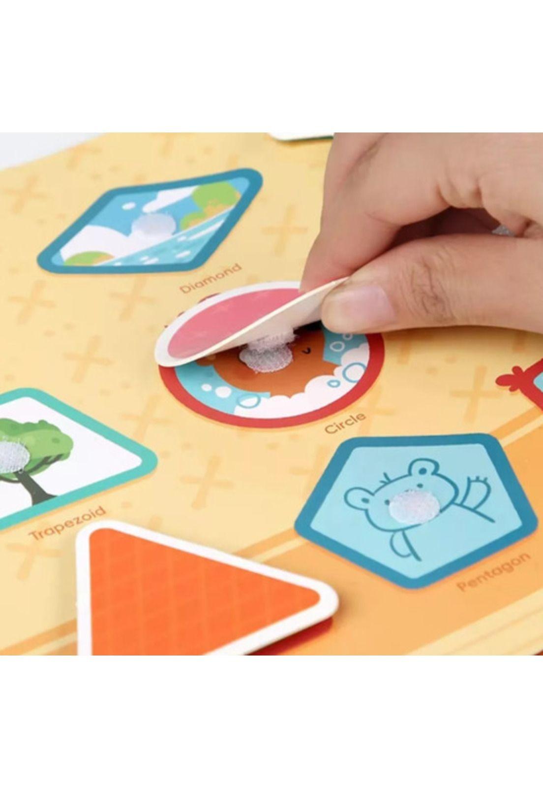 Libro Sensorial Didáctico Montessori Con Velcro Niños-6