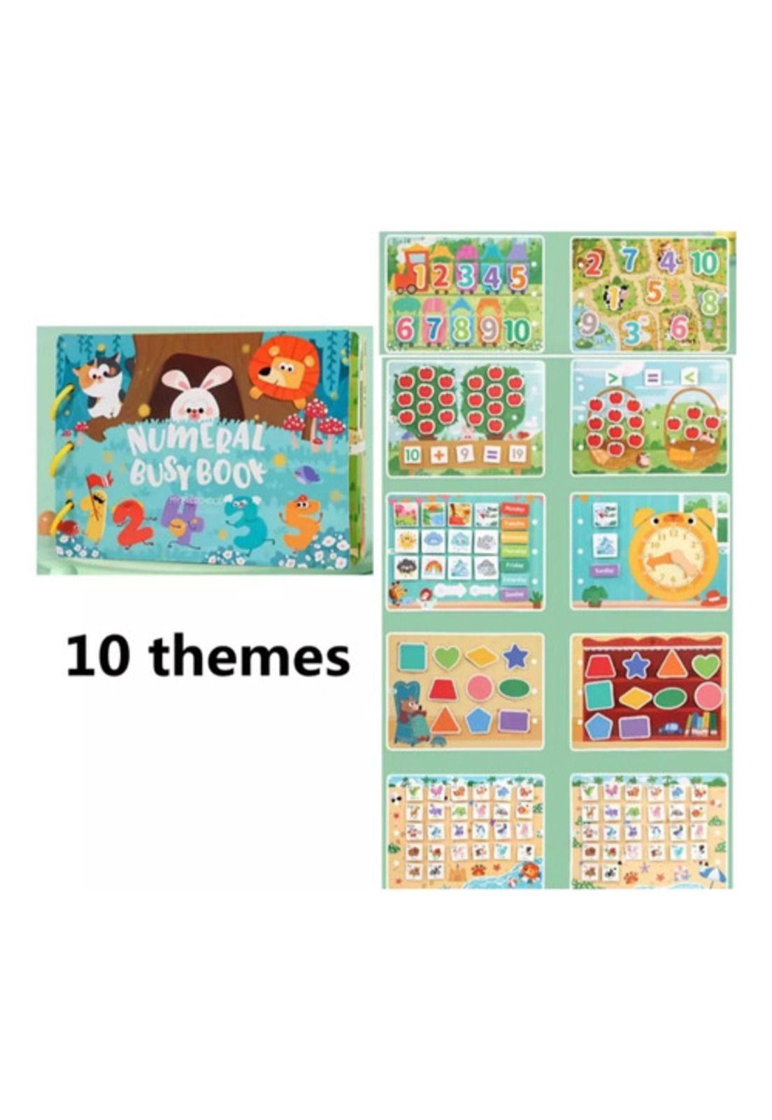 Libro Sensorial Didáctico Montessori Con Velcro Niños-8