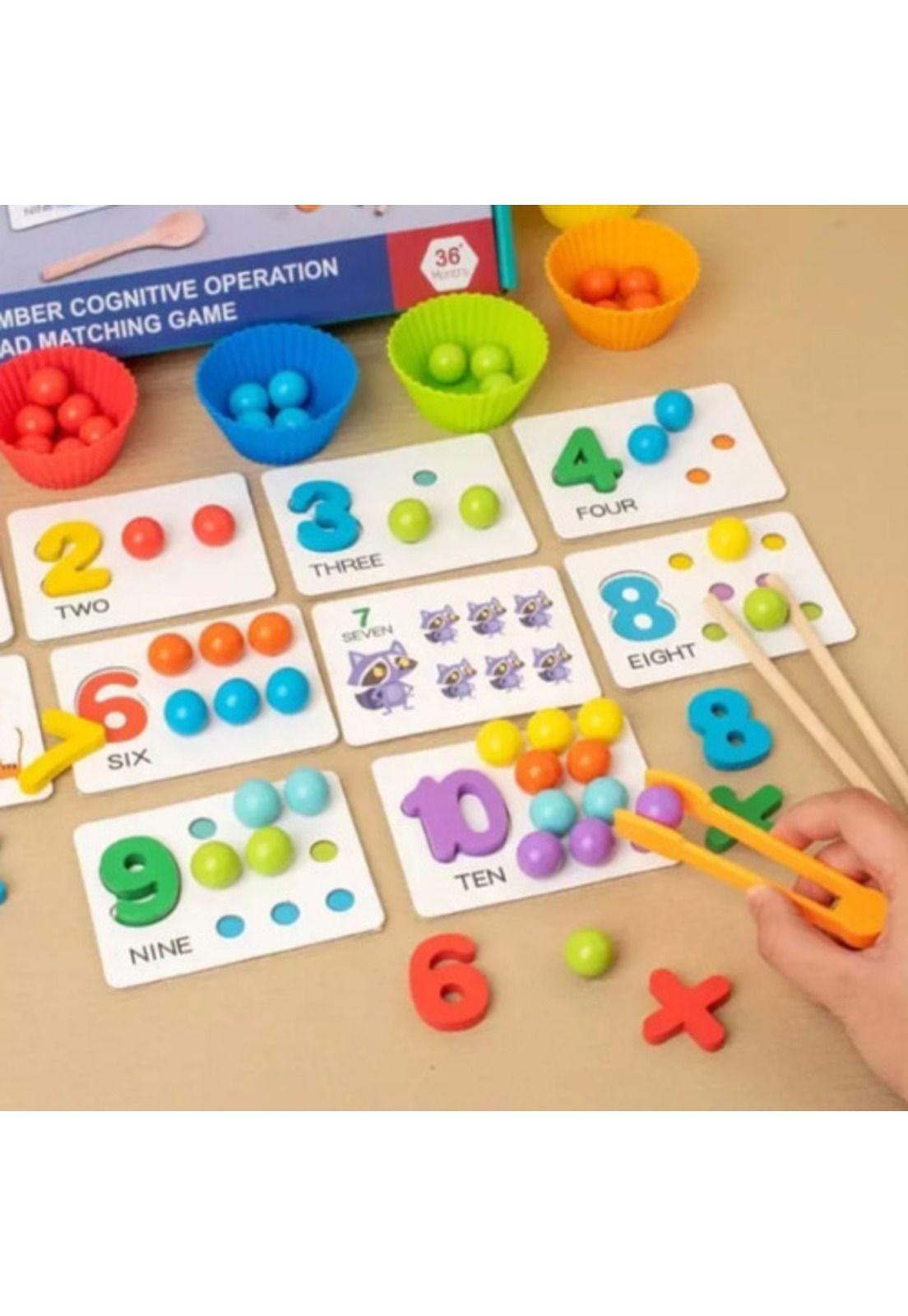 Juego Montessori Matemáticas Didáctico Motricidad Para Niños-9