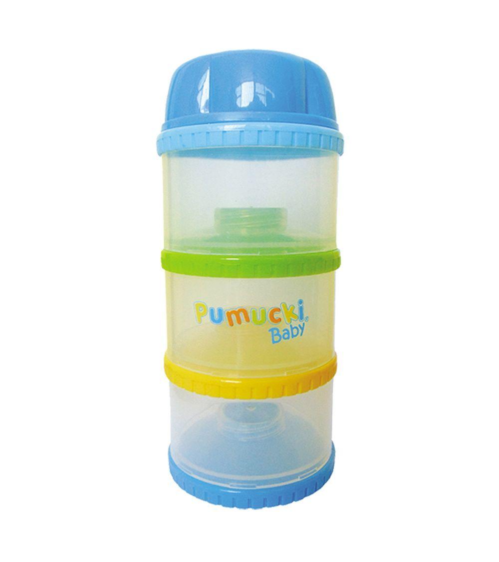Contenedor de Leche 3 Niveles Celeste Pumucki-0