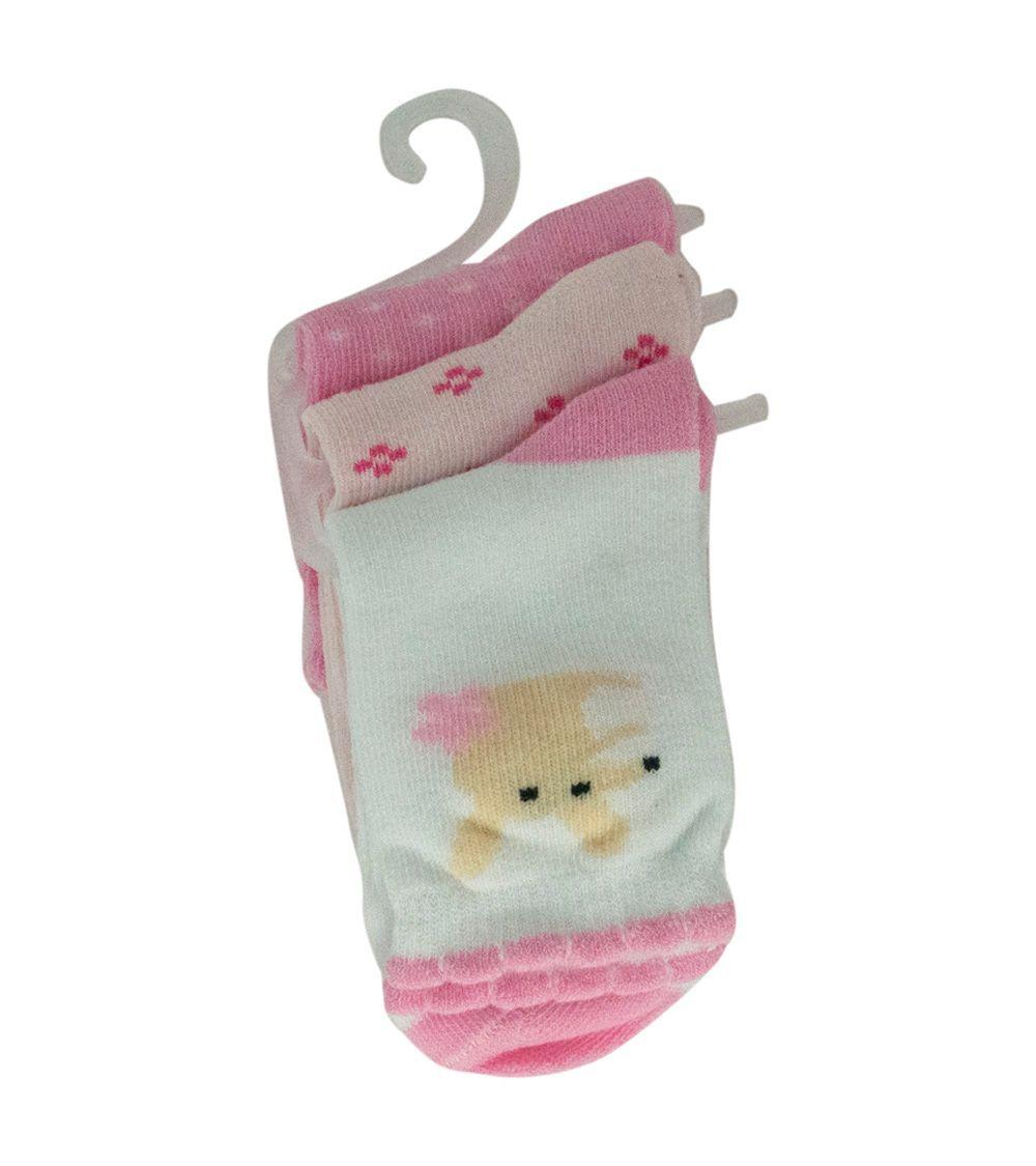 Set de 3 Calcetines Rosa para Niña Pumucki-1