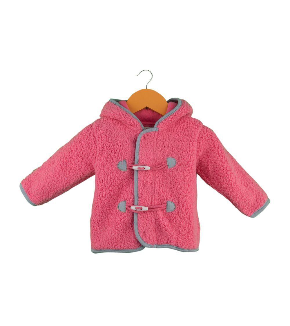 Chaqueta Extra Suave Rosada Para Bebé Pumucki-0
