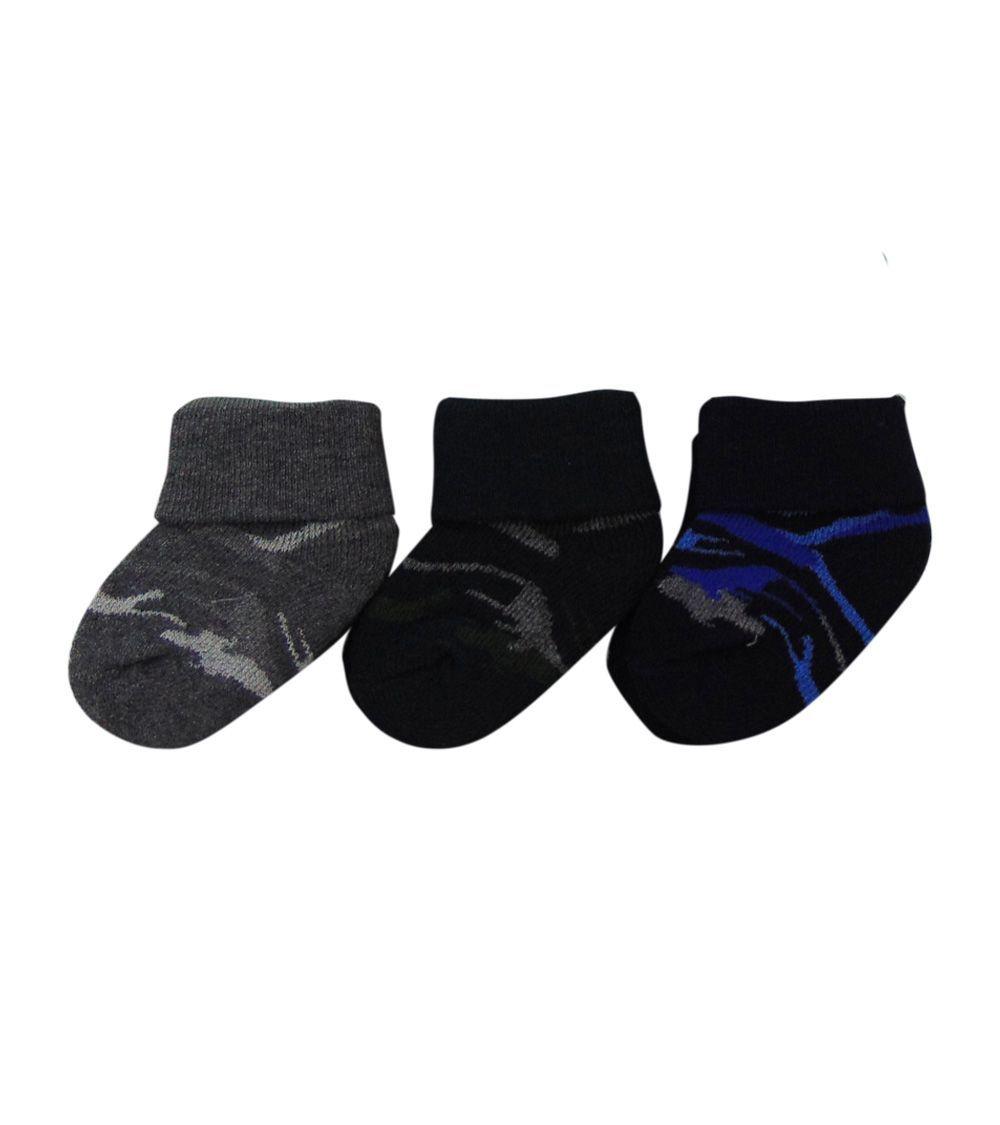 Set de 3 Pares de Calcetines Bebé Black Pumucki-1