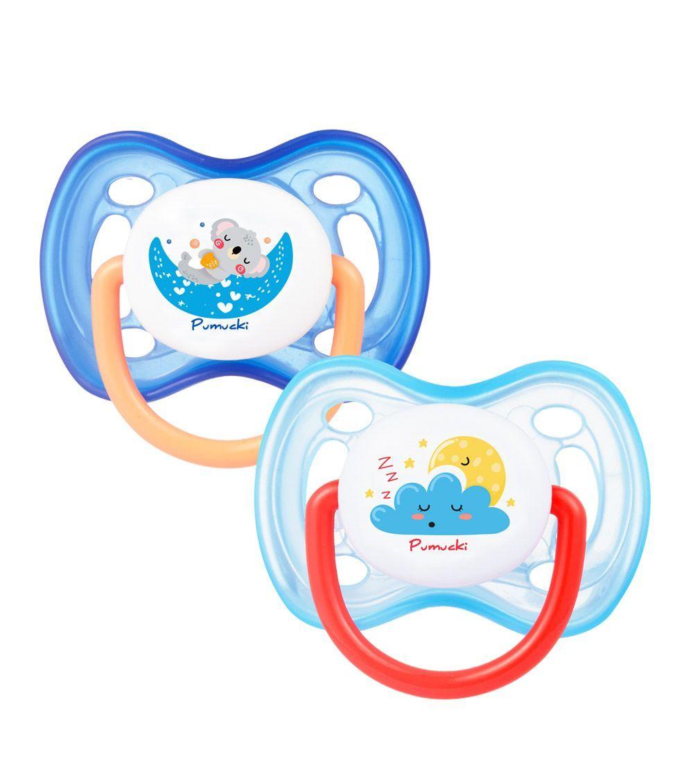 Pack de 2 Chupetes de Silicona Pumucki-1
