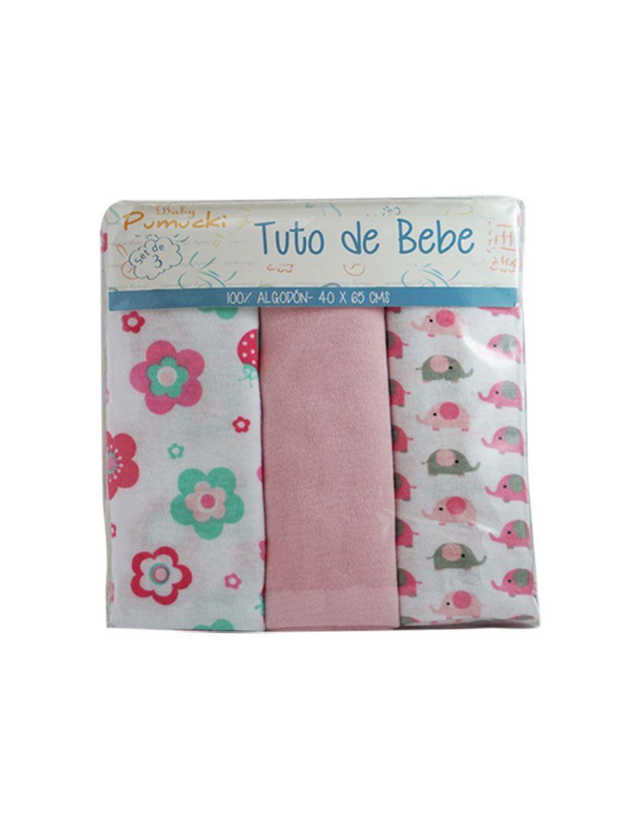 Set de Tres Tutitos Para Bebé Rosado-1