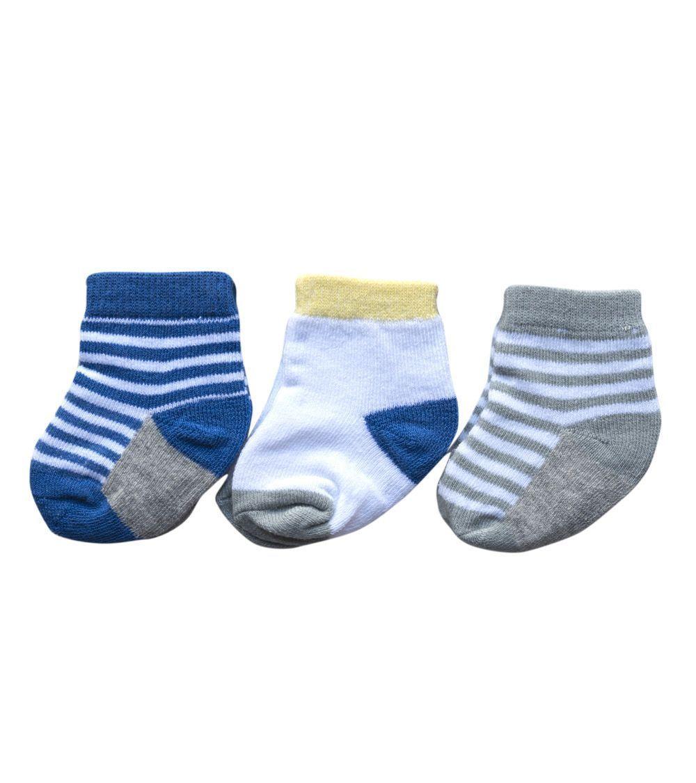 Set de Tres Pares de Calcetines Bebé Lineas Pumucki-1