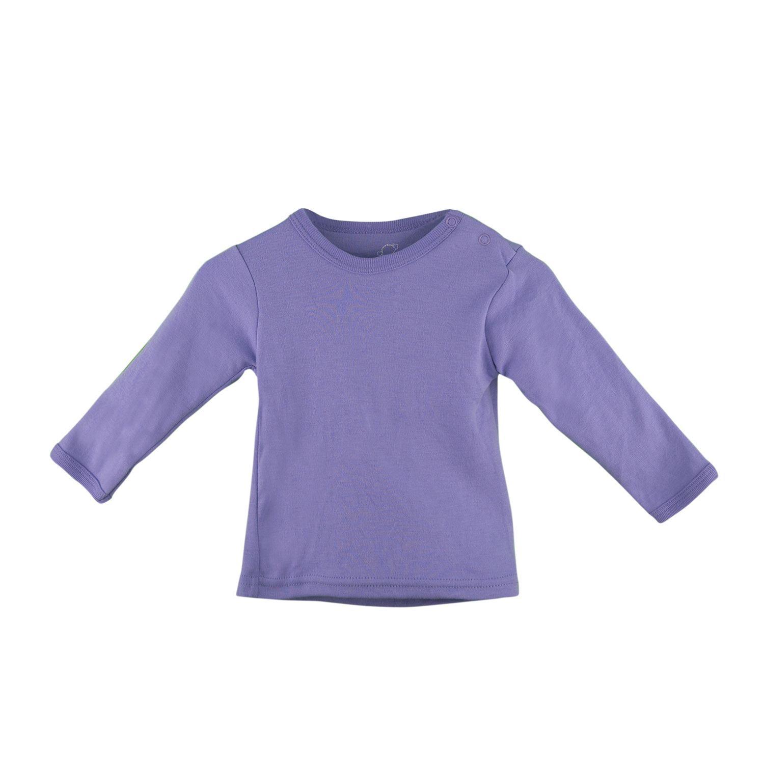 Camiseta Lisa Lila De Algodon -1