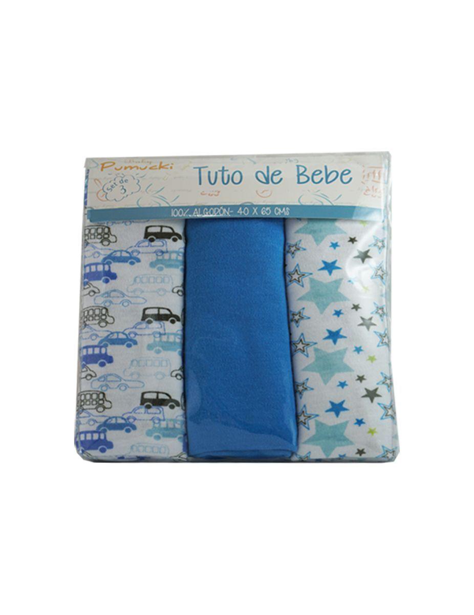Set de Tres Tutitos Para Bebé Celeste-1