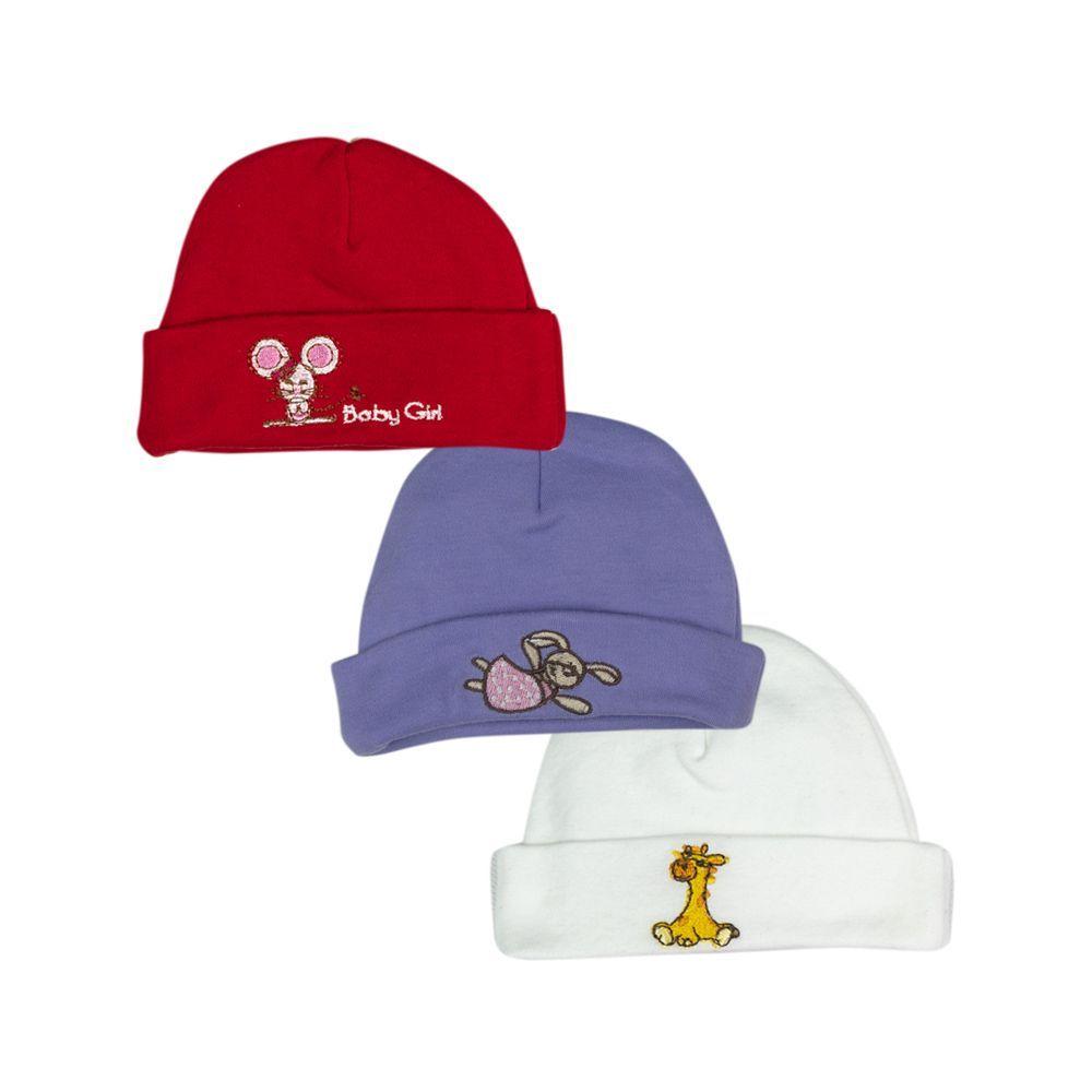 Set de 3 Gorros Modelador Recién Nacido -0
