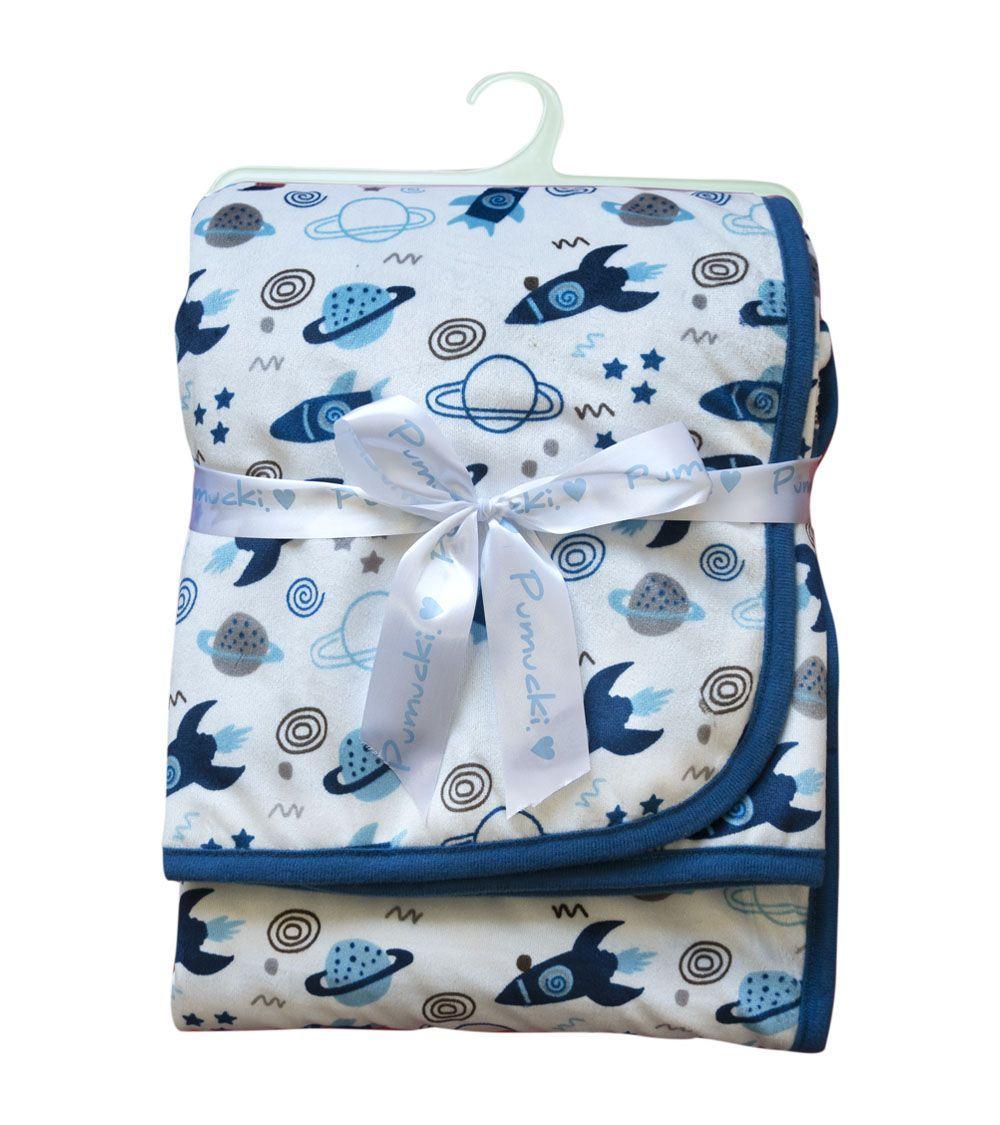 Manta Sherpa Azul Space-1