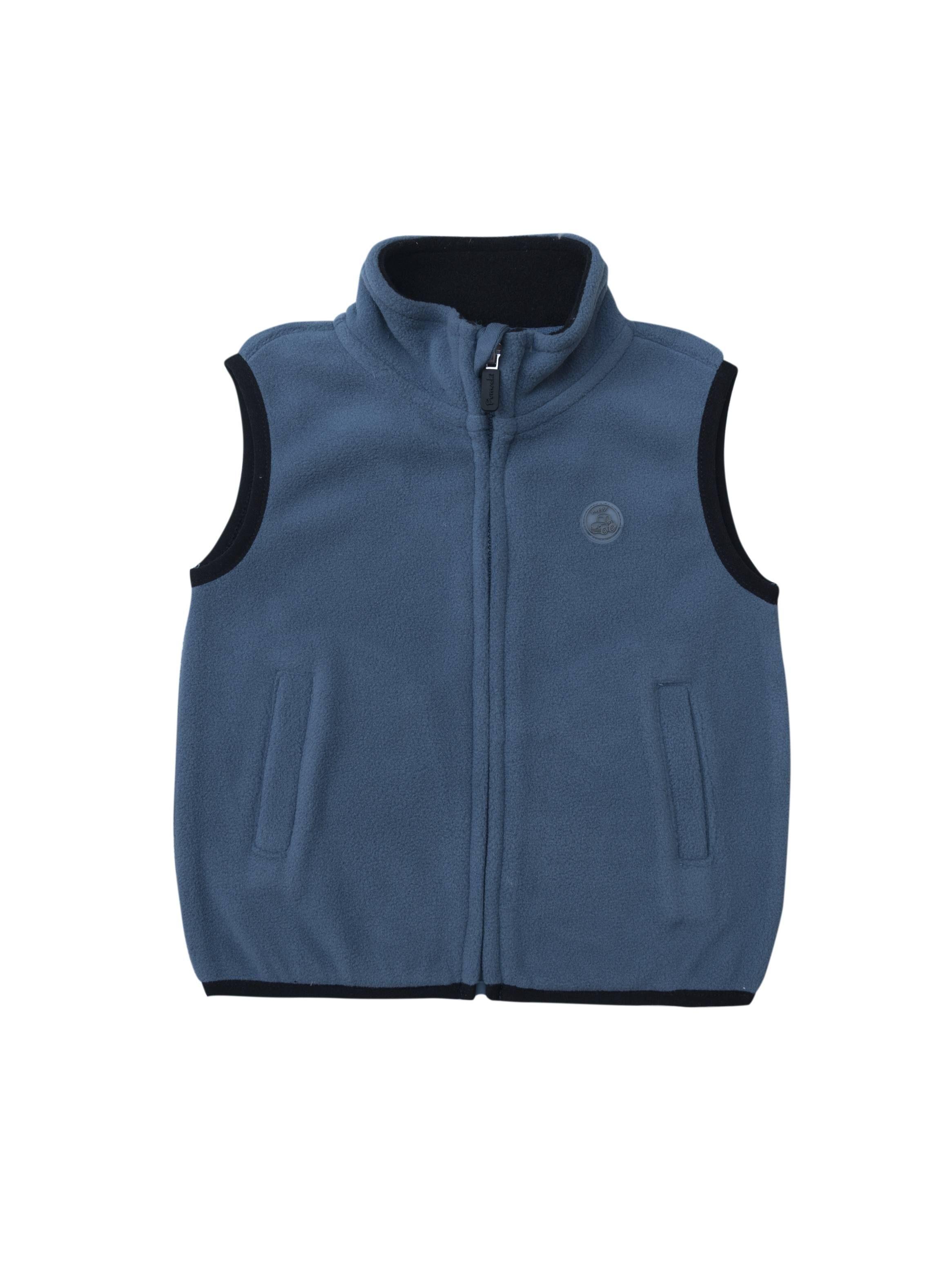 Chaqueta Polar Sin Mangas Azul-0