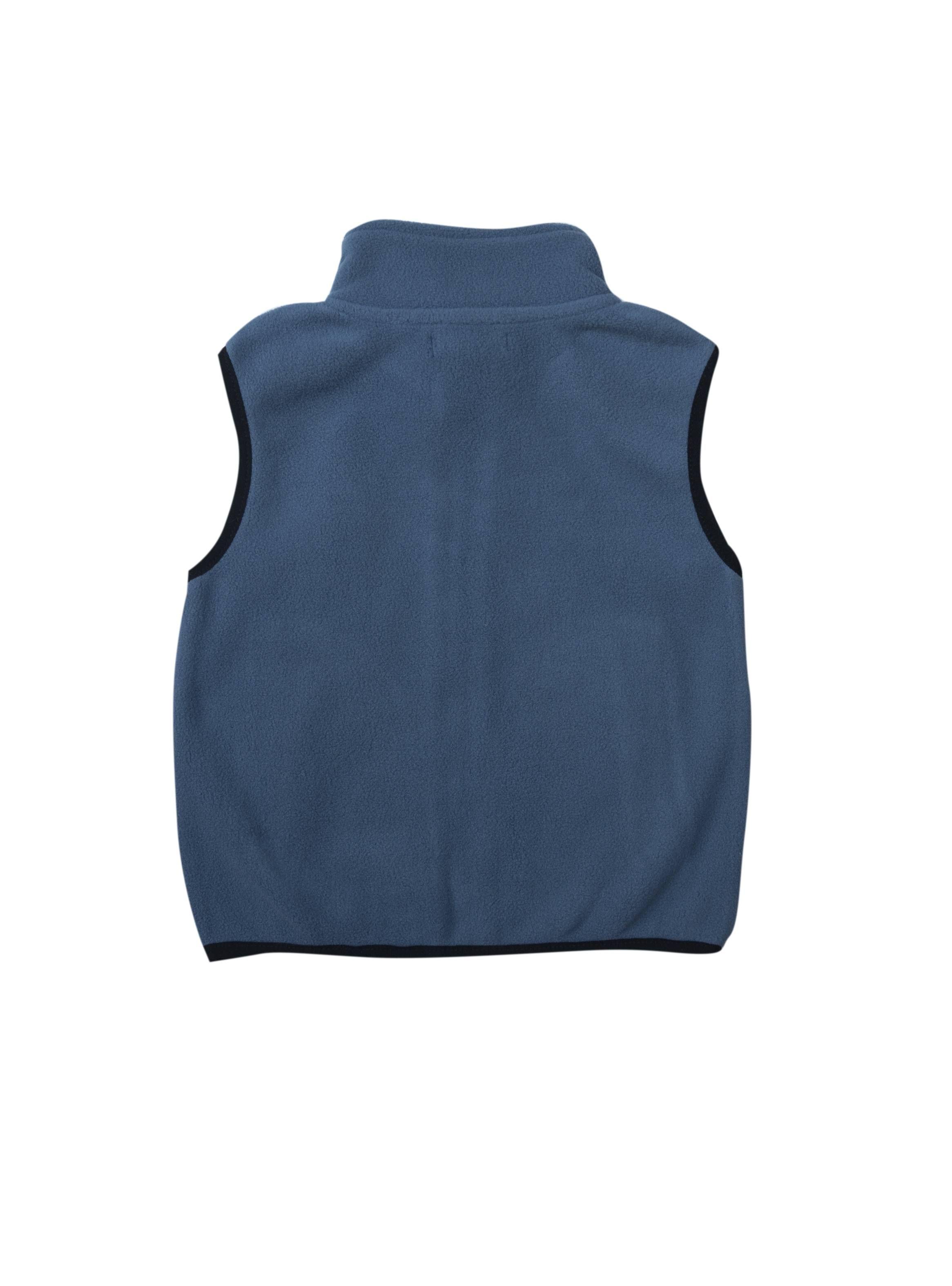 Chaqueta Polar Sin Mangas Azul-1
