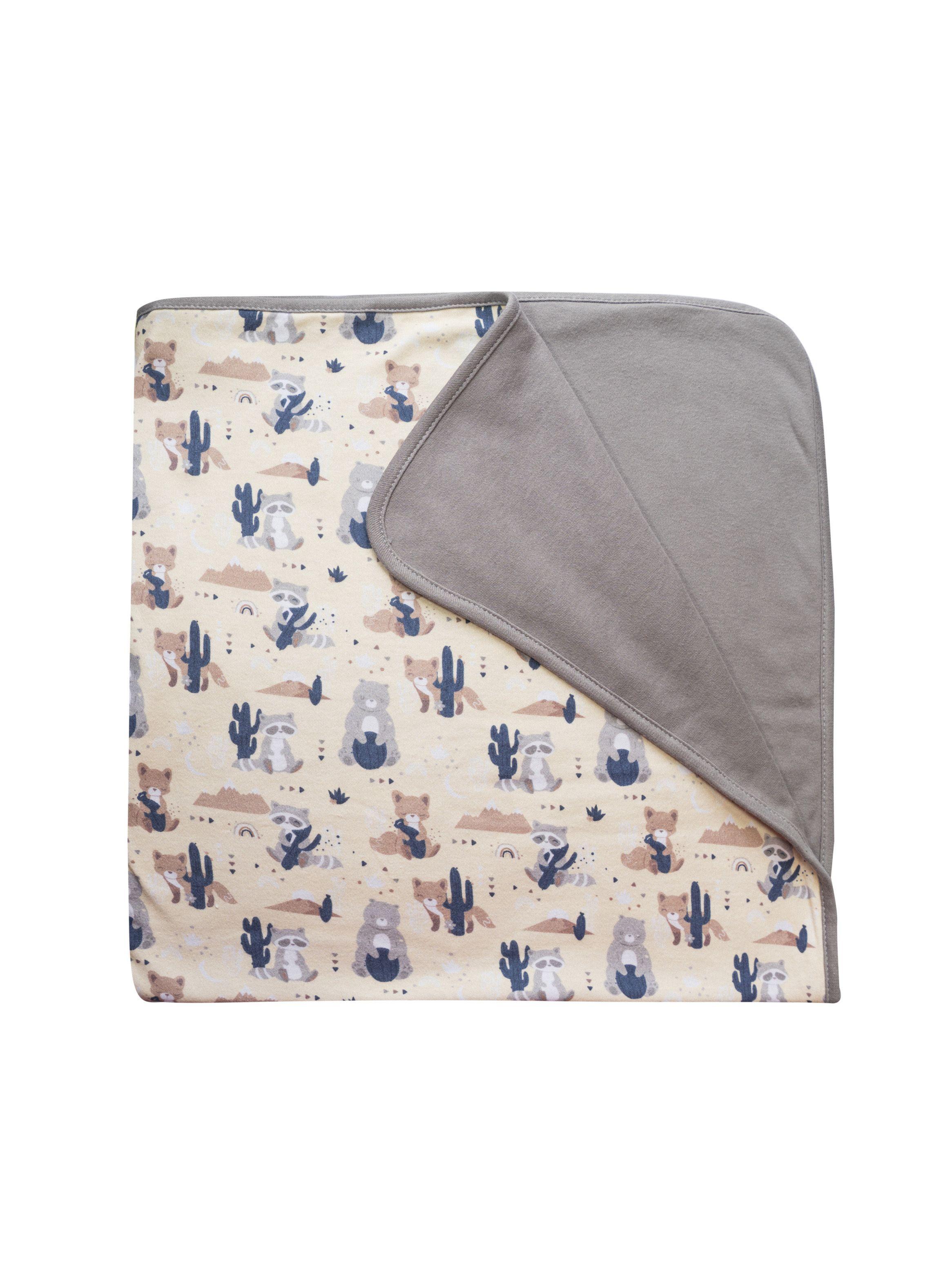 Manta de Algodon Doble Beige-2