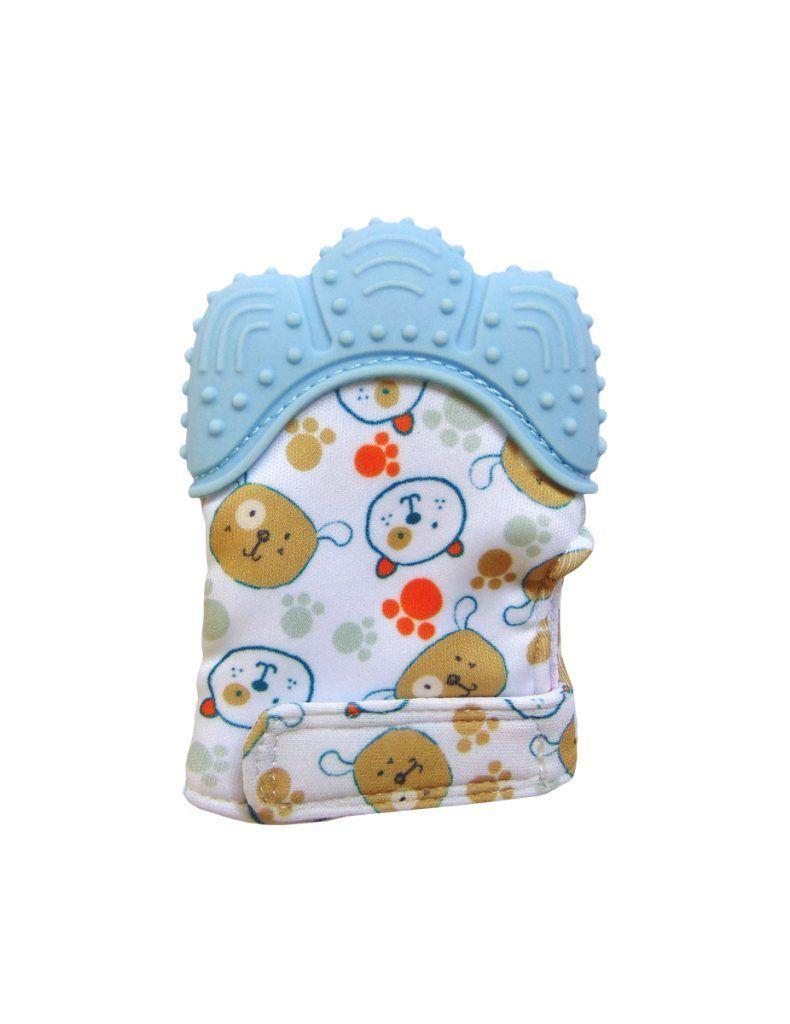 Guante Mordedor Celeste Para Bebé -0